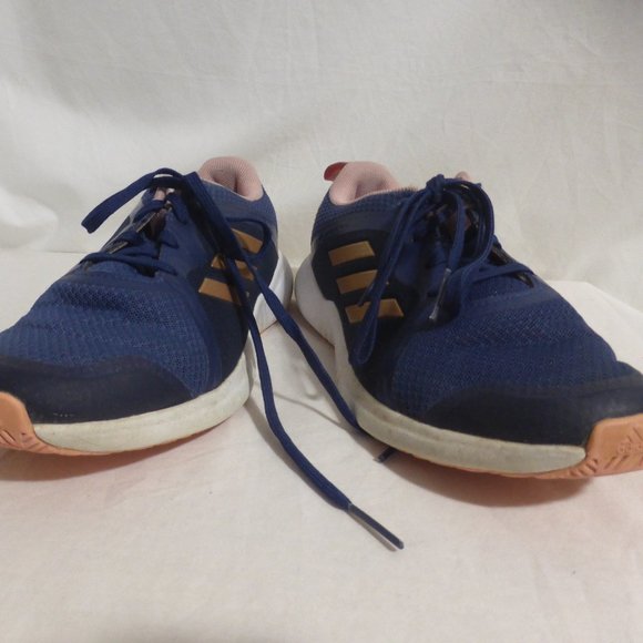 ADIDAS, non marking running shoes, Ready Steady Girl! print on back pull tab EUC - Picture 1 of 14